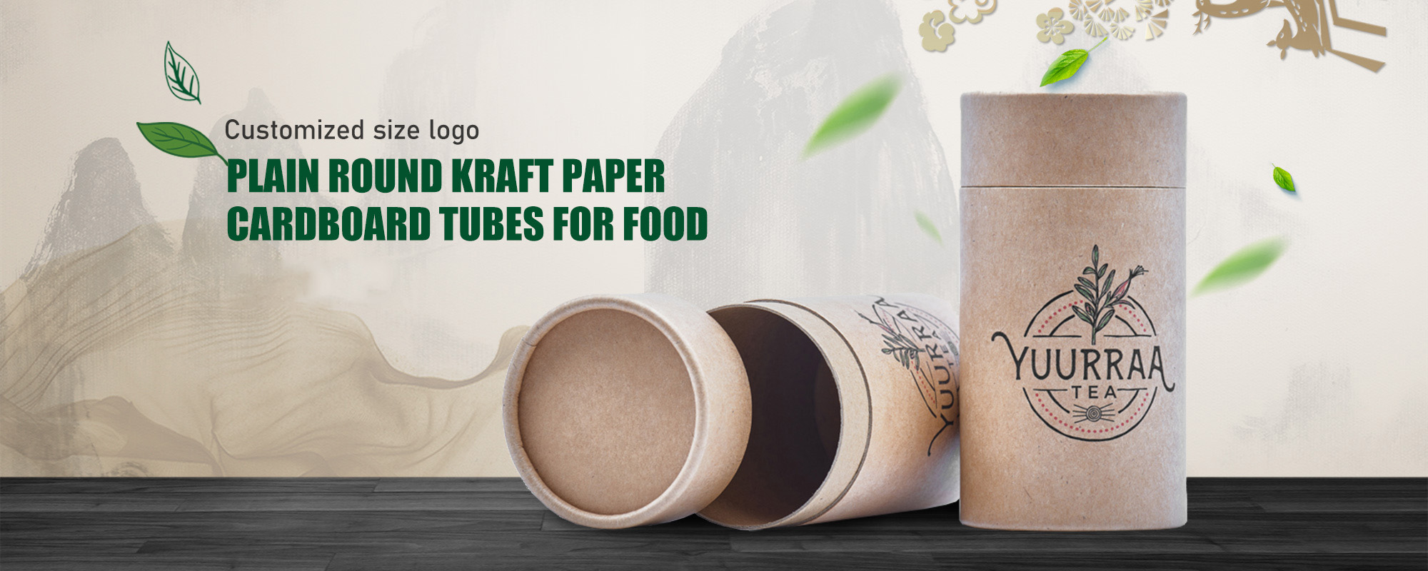 custom logo paper tube